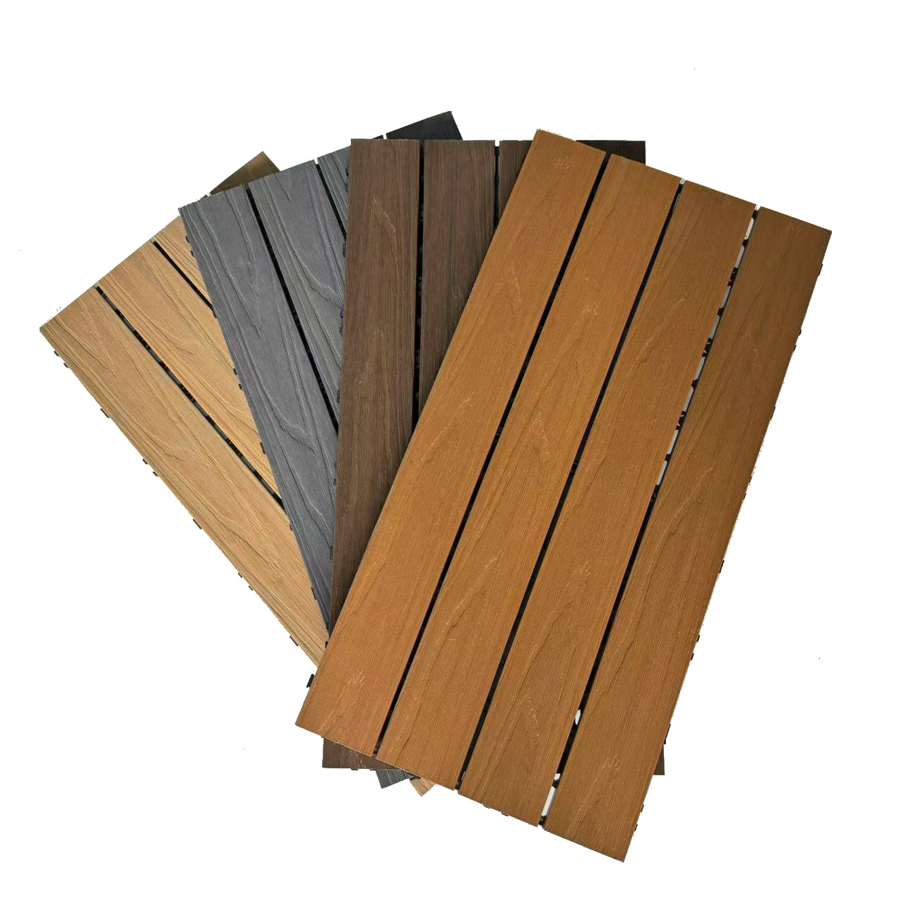 Second Generation Co-Extruded Plastic Wood Flooring Corridor Balcony Self-Laying Spliced Flooring Garden Ground Reconstruction Anti-Corrosion Wood Plastic Flooring
