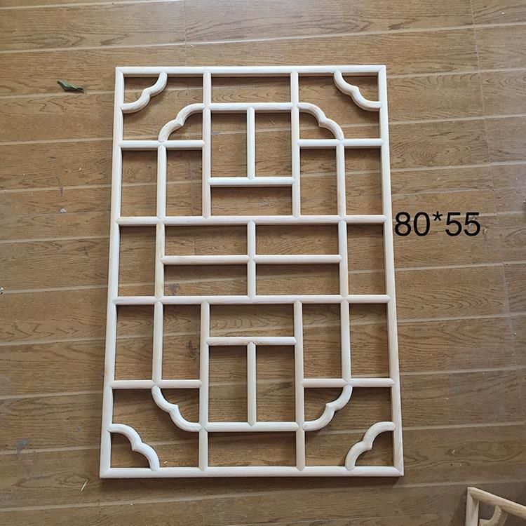 Wood Grille Lattice Dongyang Wood Carving Chinese Antique Doors and Windows Solid Wood Lattice TV Background Wall Ceiling Decoration Partition