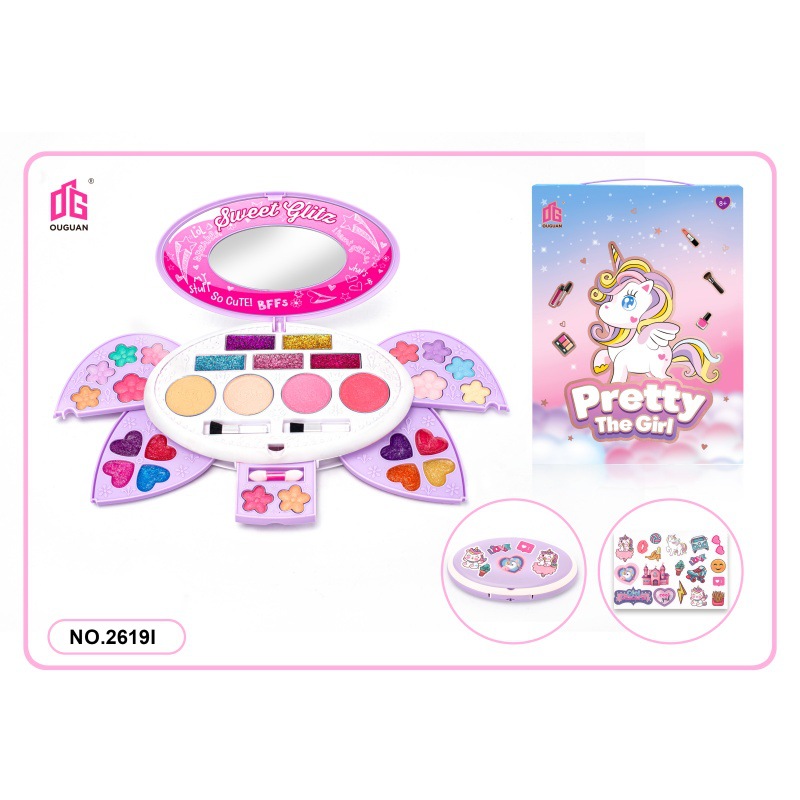 Cross-Border New Children's Makeup Cosmetics Toys Princess Makeup Box Girls Lipstick Beauty Box Set Amazon