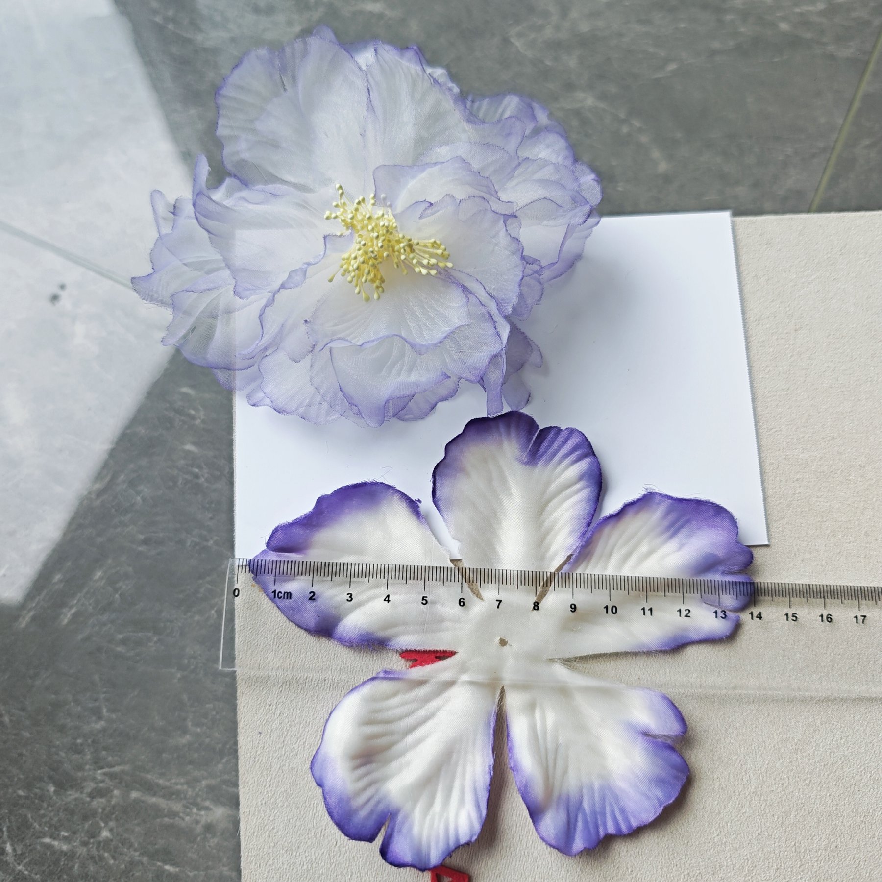 Антикварный ручной работы шелковый горячий цветок пион ханьфу с шелковым цветком сбоку