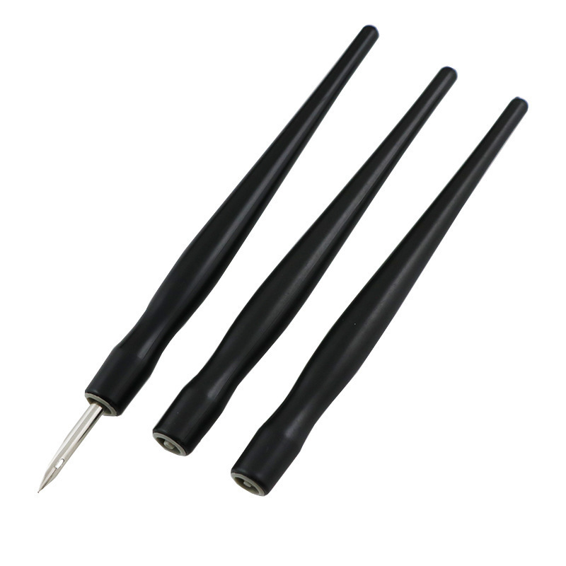 Cross-Border Hot Selling Comic Stroke Pen Universal Pen Holder Black Plastic Rod Calligraphy Dip Pen Holder Wholesale