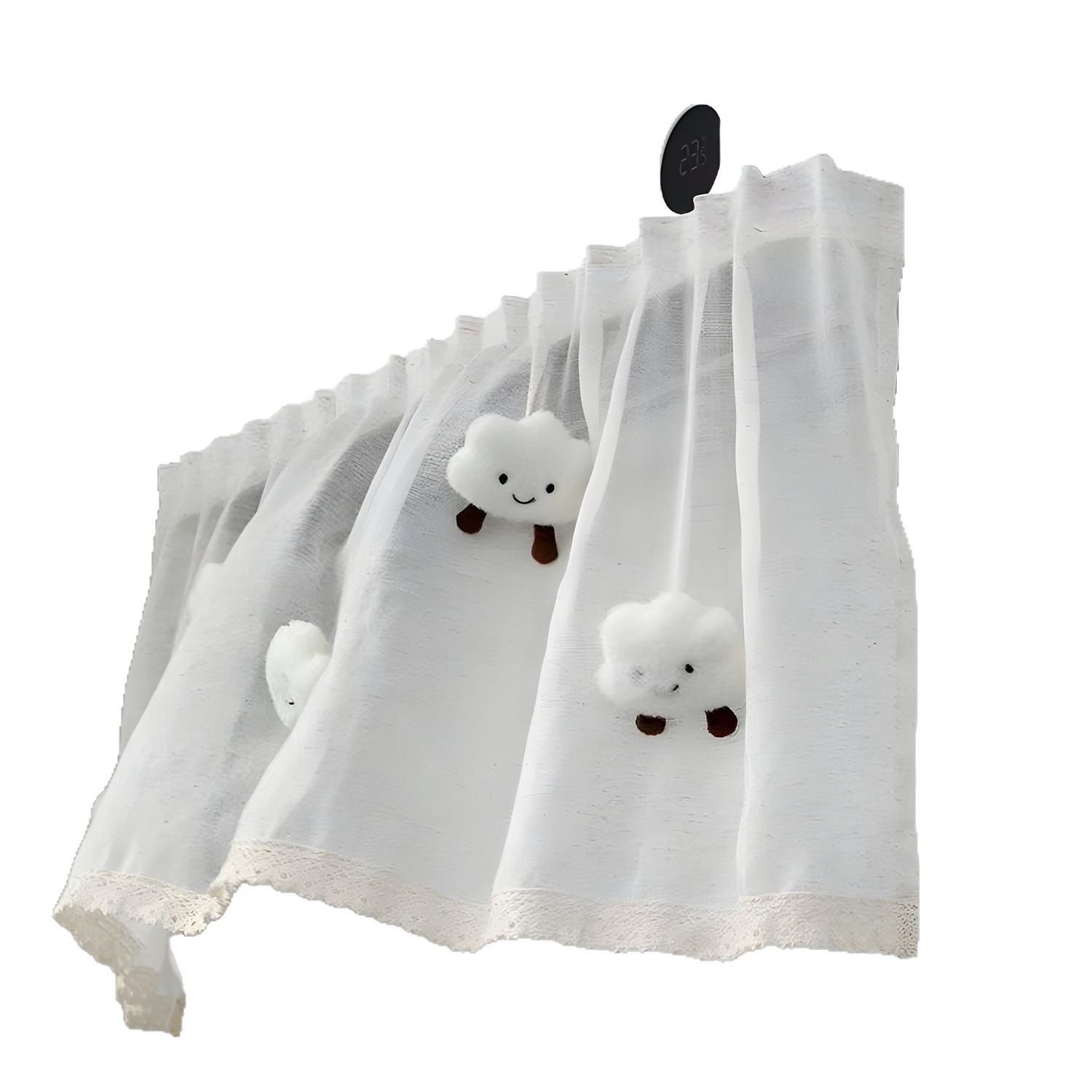 Ins-Style Summer Hanging Air Conditioner Wind Deflector Curtain, Universal Wind-Blocking Shield, No-Installation Dust Cover, Cute