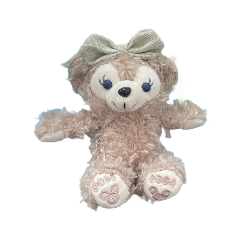 New Ins Cute Shirley May Bag Small Pendant Plush Doll Duffy Bear Couple Keychain Doll