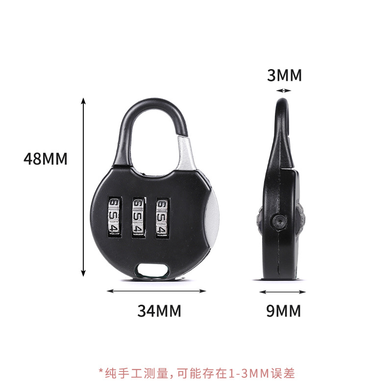 Zinc Alloy Password Padlock Mini Cabinet Door Lock Home Backpack Suitcase Student Dormitory Password Small Padlock