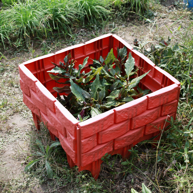 Plastic Fence Fence Thickeneded Simulated Stone Garden Supplies Can Be Spliced Balcony Outdoor Garden Fence Wholesale