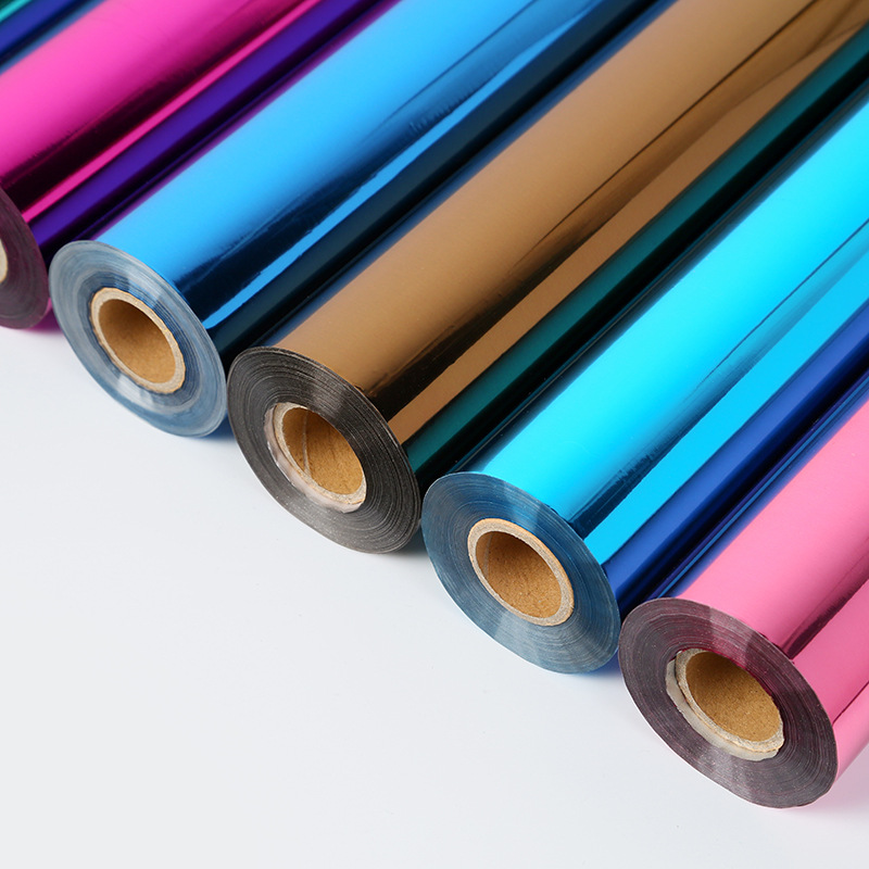 Factory Direct Supply Pet Fabric Fabric Hot Stamping Paper Electrochemical Aluminum Heat Transfer Film Clothing T-Shirt Hot Stamping Foil