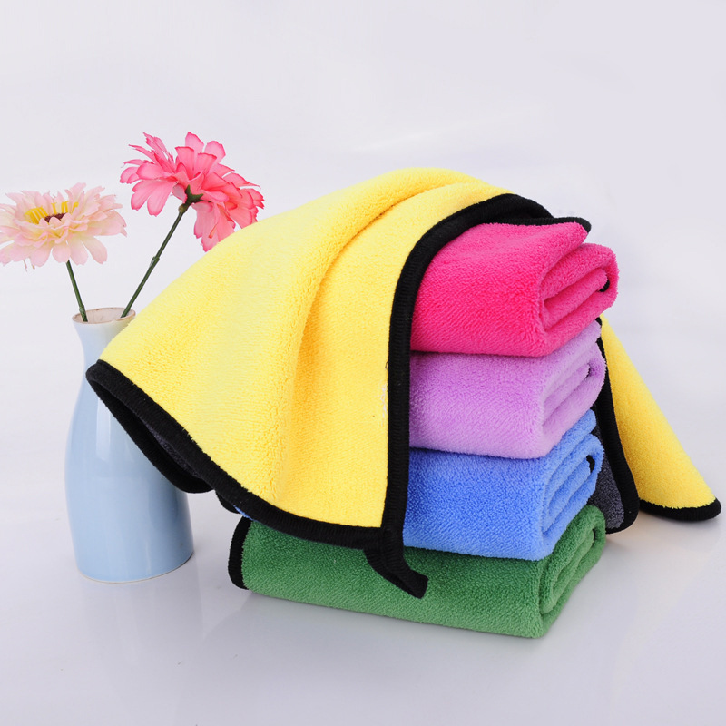 Thickened Car Wash Towel, Absorbent Double-Sided Coral Fleece Car Cleaning Cloth, Large Microfiber Cloth for Wiping Cars