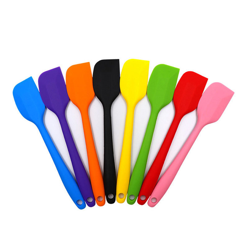 All-inclusive one-piece handle silicone spatula spatula small spatula cream spatula mixing spatula cake baking spatula