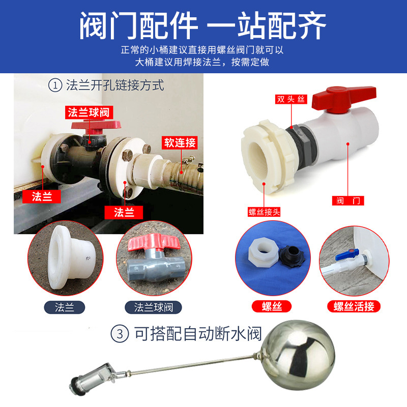 Plastic Water Tower Pe Water Tank Thickened 10-Ton Water Storage Tank Rotational Molding Vertical White Water Tower Water Storage Tank 2-Ton Water Storage Barrel