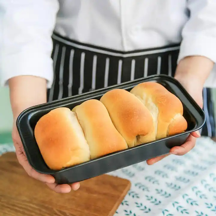 Thickened Rectangular Carbon Steel Non-stick Coating Toast Box Bread Mold Cake Baking Baking Pan Tool High Temperature Resistance