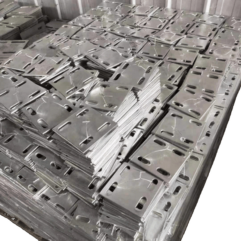 Galvanized Iron Plate Embedded Plate Curtain Wall Accessories Steel Pipe Base Engineering Steel Plate Steel Structure Connector Embedded Parts Free Shipping