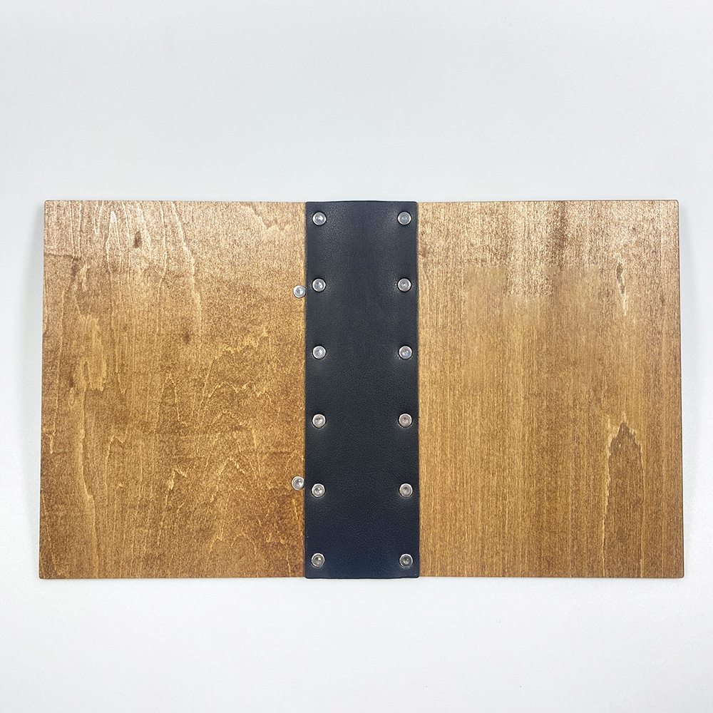 2026 New Wooden M5 Loose-Leaf Notebook with Retro Literary Design, Refillable Planner, Business Office Creative Gift