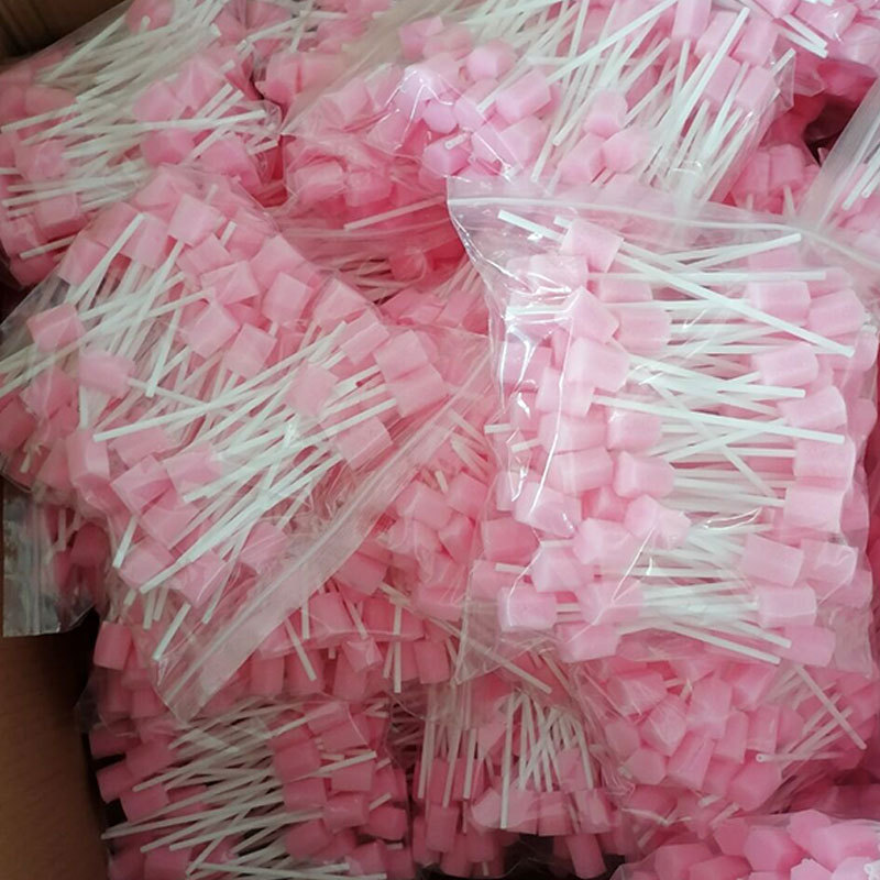 In-Stock Disposable Oral Cleaning Sticks, Oral Muscle Cleaning Sticks, Cotton Swabs, Oral Cleaning Sponge Brushes, Cleaning Sponges