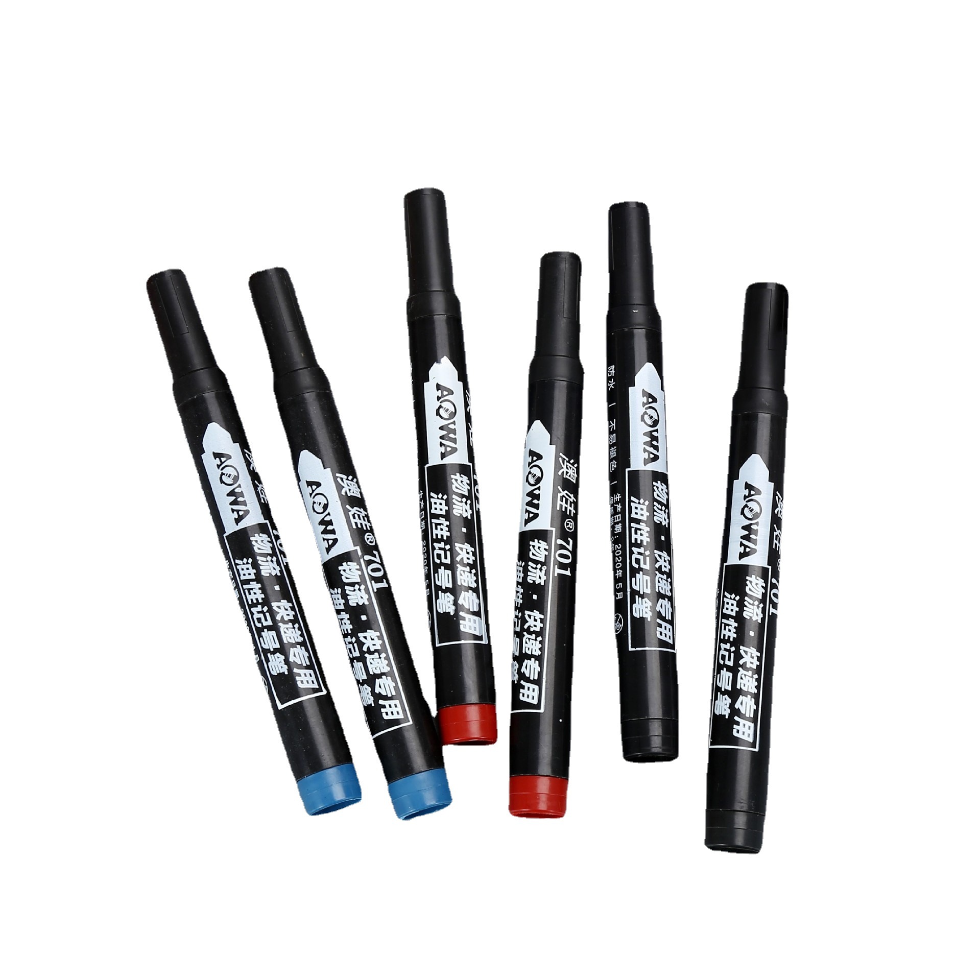 Factory Direct Sales Aowa 701 Oil-Based Marker Waterproof Refillable Marker Pen Express Logistics Marker