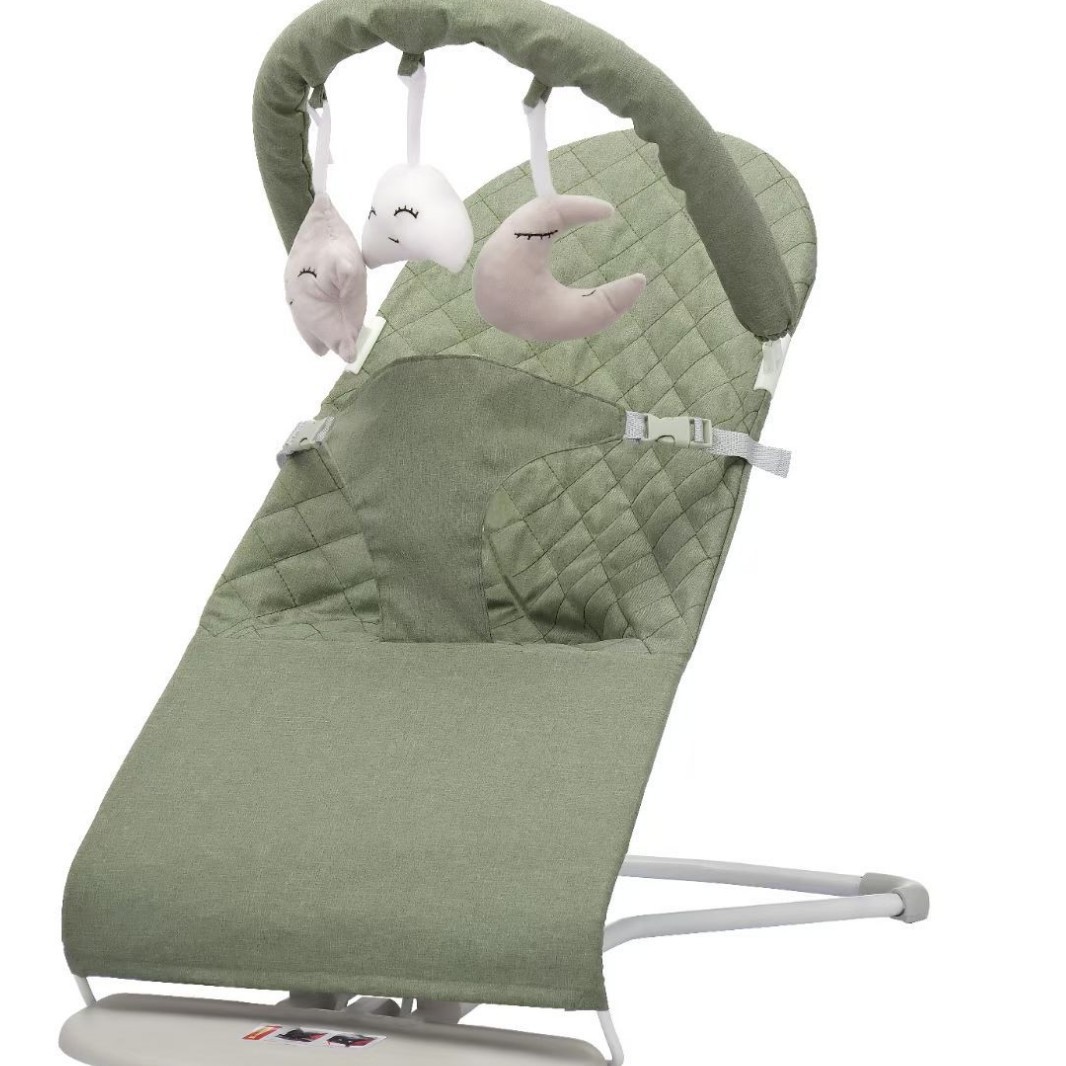 Folding Baby Rocking Chair to Coax Baby, Baby Soothing Recliner, Cradle Bed, Newborn Baby to Sleep Artifact, Mother and Baby