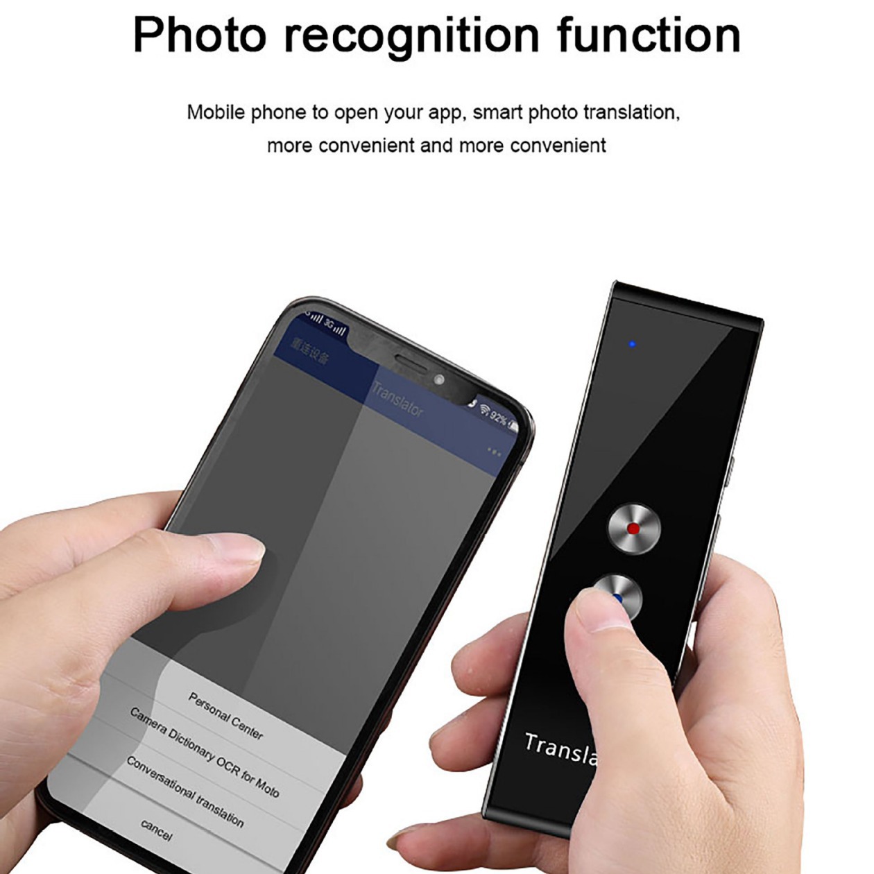 T8 + aluminum alloy Bluetooth APP intelligent voice simultaneous interpretation Golden gray black business travel voice translation machine