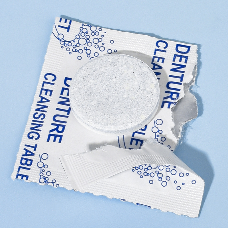 Jacques Ling Denture Cleaning Tablets 6 Tablets/Plate Effervescent Tablets Oral Care Wholesale Oral Care Processing for the Elderly