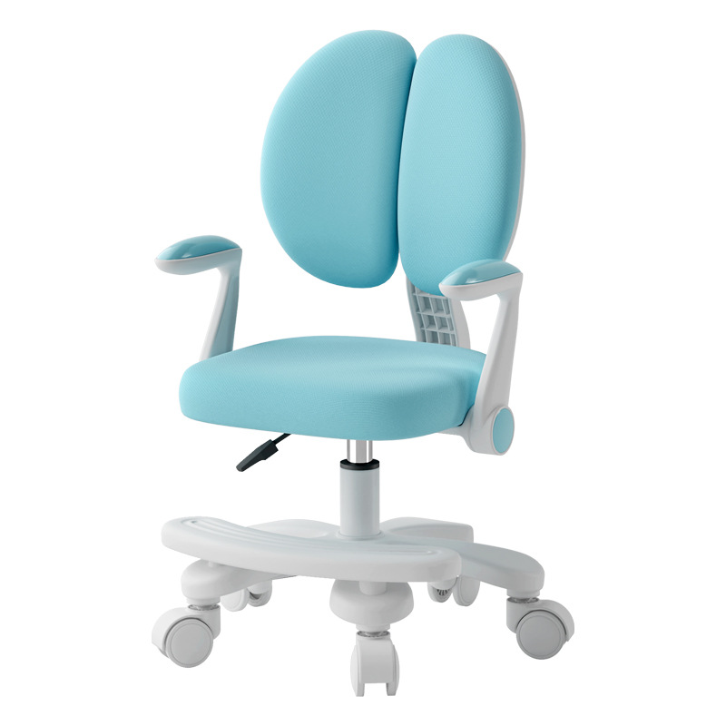 Primary School Students Correct Sitting Posture Homework Chair Children's Learning Chair Liftable Home Mobile Learning Chair with Backrest