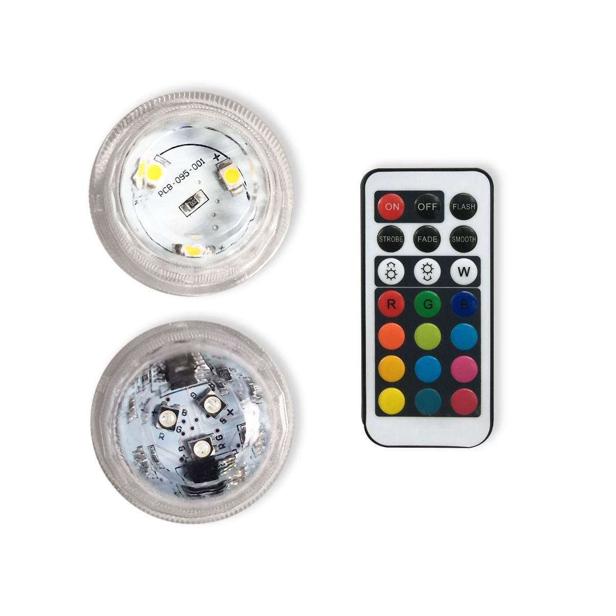 LED underwater lights small knob lights colorful synchronous waterproof remote control lights candle lights aquarium diving lights factory