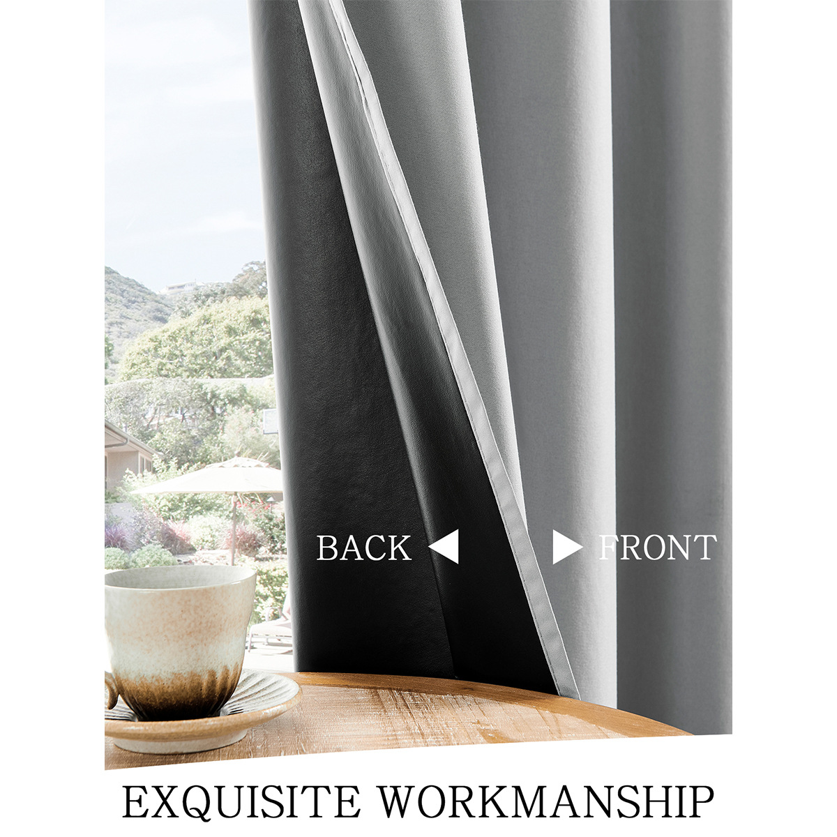 On behalf of the hair 100 shading curtains foreign trade Amazon Temu light thin film coating living room bedroom curtain finished wholesale