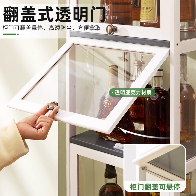 Wine Cabinet Red Wine Rack Living Room Wine Cabinet Ornaments Diagonal Multi-Layer Household Red Wine Cabinet Shelf Storage Rack Simple Wine Rack