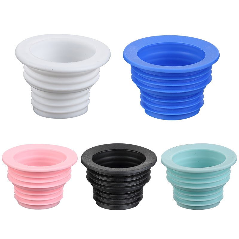 Sewer Anti-Odor Sealing Ring Washing Machine Drain Pipe Sewer Pipe Sealing Plug Silicone Floor Drain Insect-Proof and Odor-Proof Plug