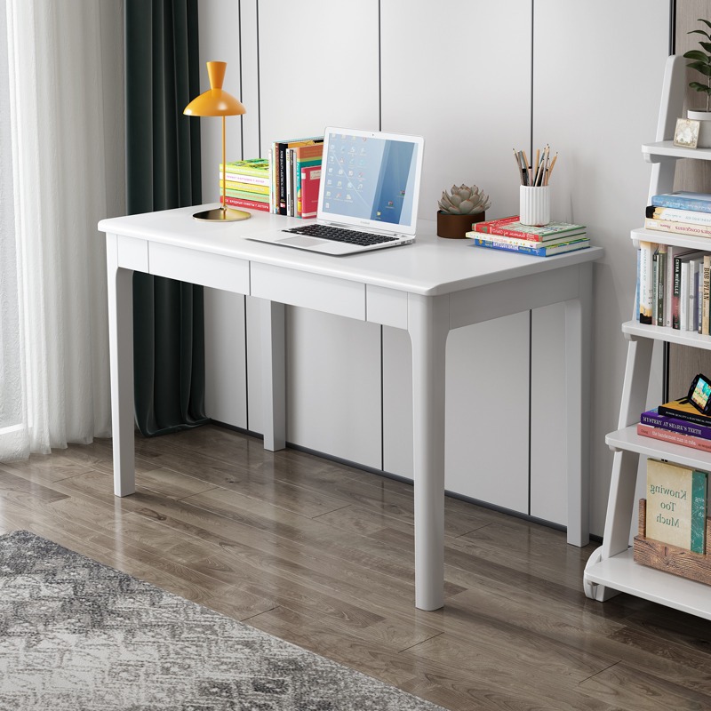 Solid Wood Computer Desk Modern Minimalist Office Desk Small Apartment Bedroom Desk Mini Desktop Table Simple Office Desk