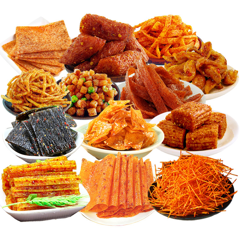 Mixed Spicy Snacks Trendy Snacks Gift Pack Pork Tendon Drama "Dae Jang Geum" Nostalgic for Those Born in the 80S and 90S