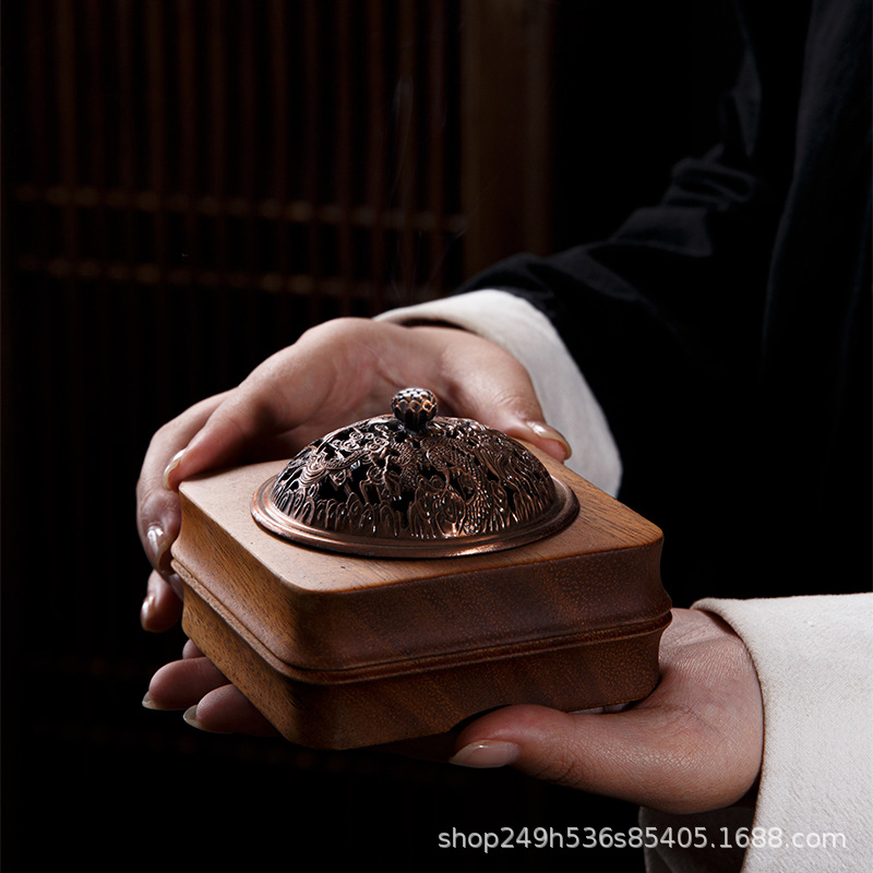 Деревянная подставка для благовоний, подставка для благовоний из сандалового дерева, домашний ароматизатор, церемония чая