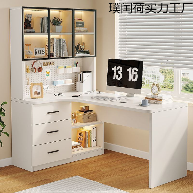 Study Room Complete Set of Modern Simple Desk Home Bedroom Storage Floor-Standing Bookshelf Combination Cabinet