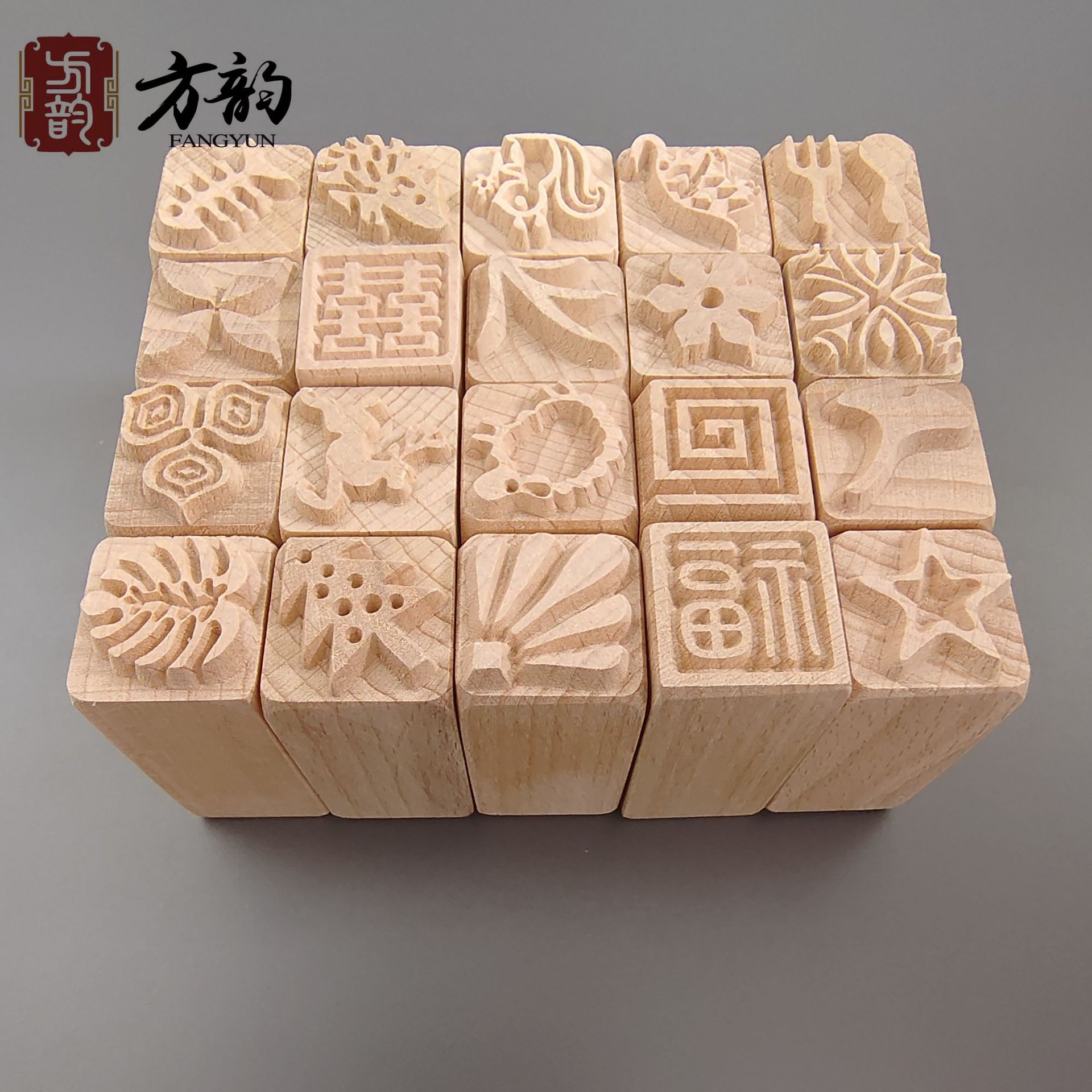 Деревянные печати для лунных тортов, паровых булочек и пасты