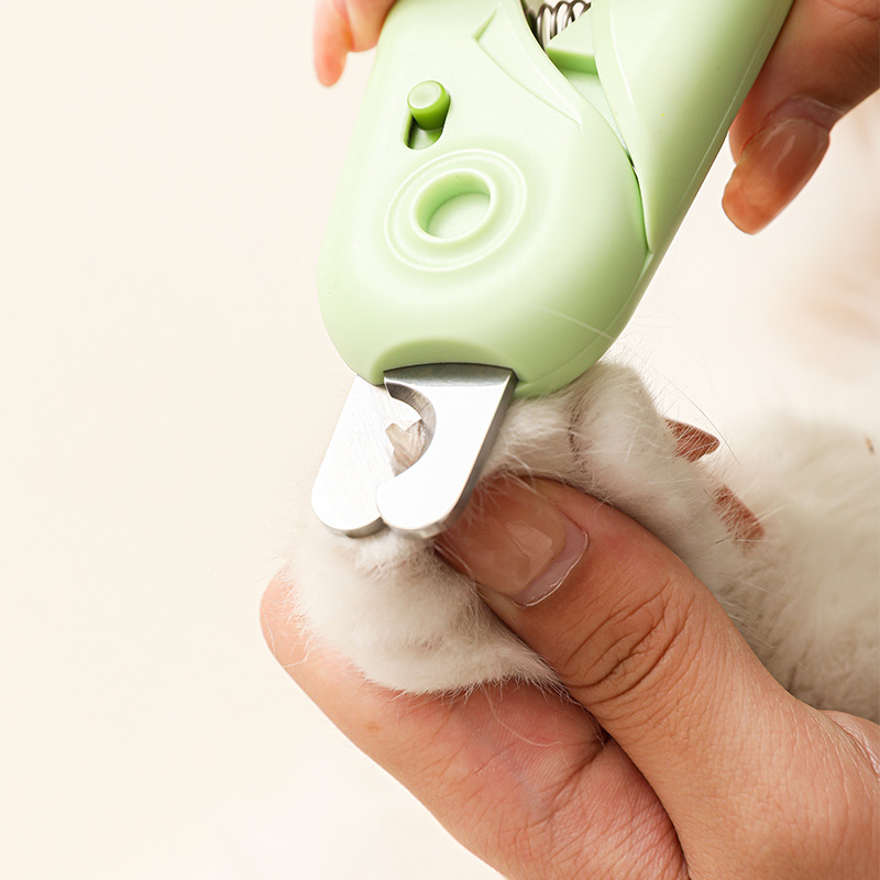 Pet nail clippers dog nail clippers cat claw nail clippers cat nail clippers LED file nail grinder pet supplies