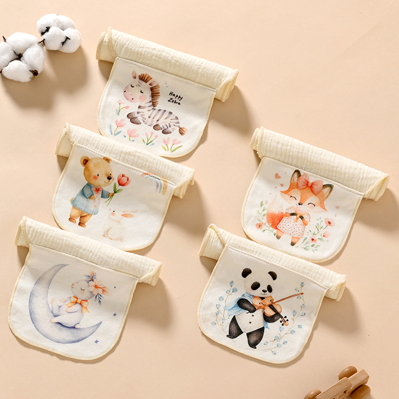 Полотенце для впитывания пота для младенцев, мягкое и дышащее, из хлопка, для детского сада, водоотталкивающее