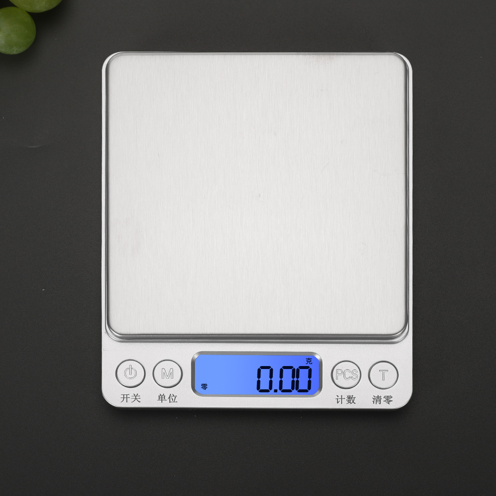 Stainless Steel Jewelry Scale Type-C Charging Port Small Electronic Kitchen Weighing Scale Electronic Scale Household Kitchen Scale