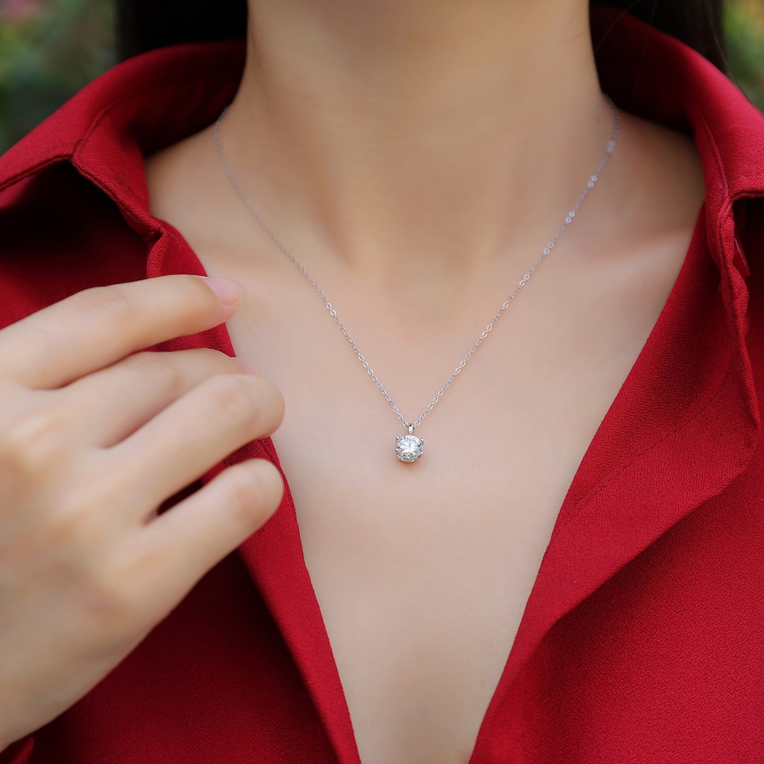 Factory Direct 18K Gold Custom Niche Simple Popular Necklace Gift Custom Igi Cultivated Diamond Necklace