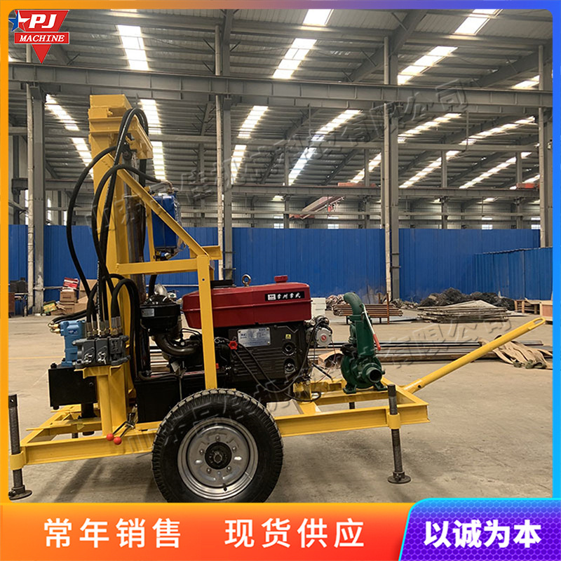Outdoor Geological Engineering Exploration Drilling Machinery, Traction-Type Hydraulic Lifting Drilling Rig, Exploration Drilling Core Equipment