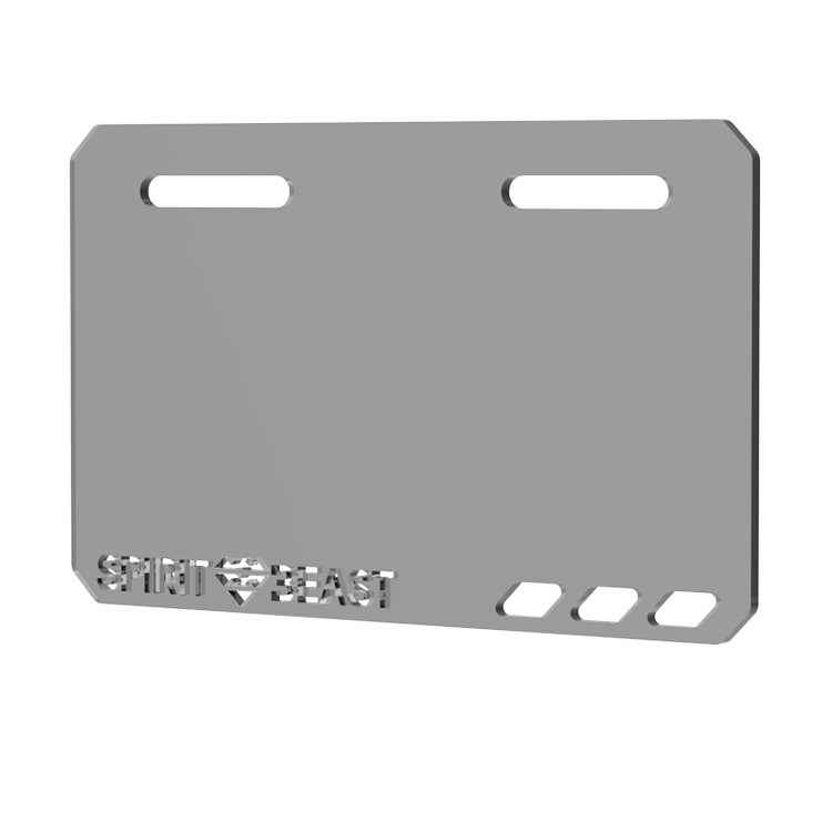 Electric car acrylic license plate frame spirit beast suitable for calf rear bracket universal transparent decorative frame Shanghai