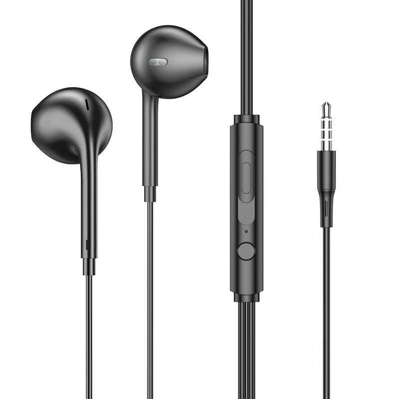 U19U88 cross-border tuning wire-controlled wired headphones source manufacturers wholesale 3.5mm round head headphones in-ear