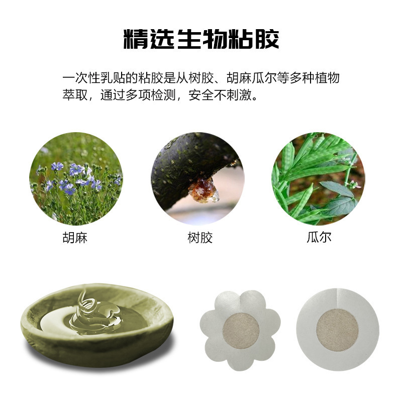 Chest Sticker Disposable Breast Sticker for Women's Wedding Dress Summer Thin Invisible Nipple Sticker Anti-bump Anti-running Light Sticker Universal Sling Sling
