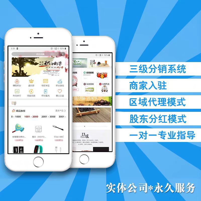 Mini Program Mall Three-Level Distribution Wechat Mall Agent System Public Account Two-Level Distribution Source Code Development and Customization