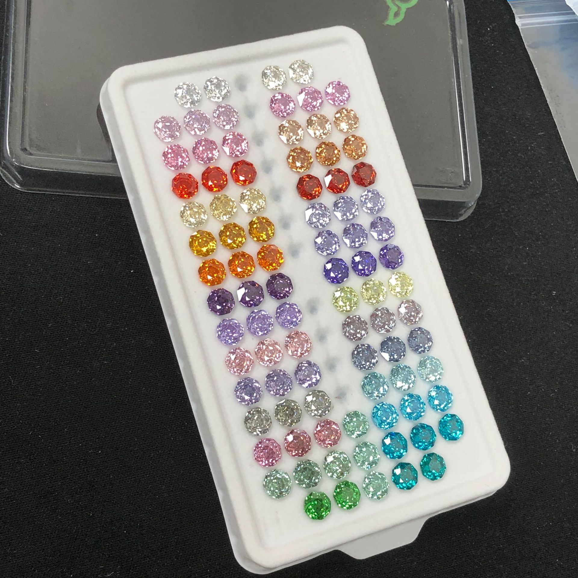 6мм восьмигранный материал Вужоу высокоуглеродный 5A ювелирный класс миллениум роза-огранка цирконий серьги ювелирное изделие основной камень