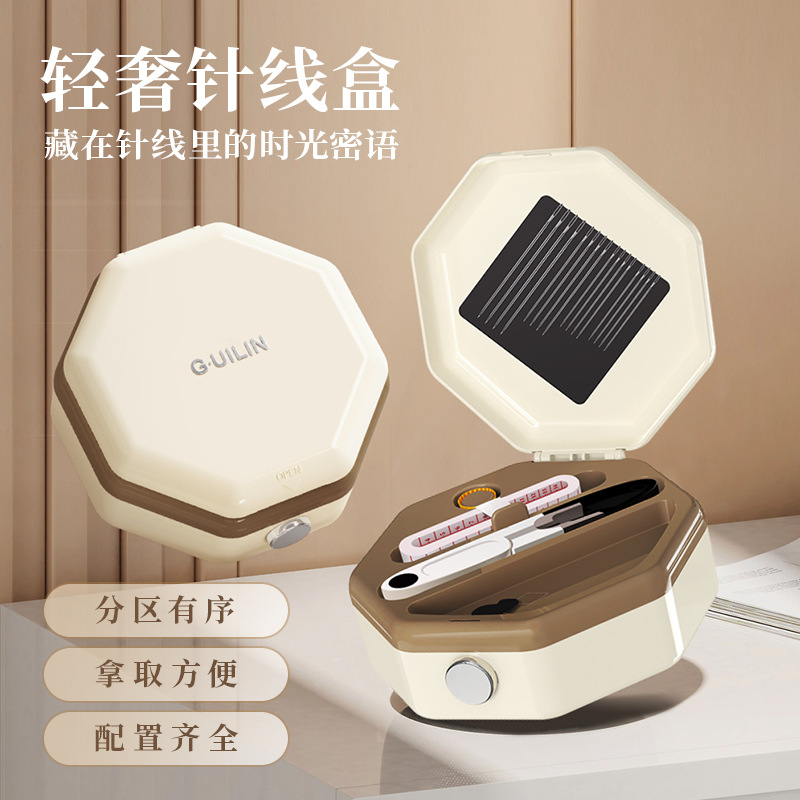 Новая магнитная швейная коробка, высококачественная, портативная для семьи и общежития