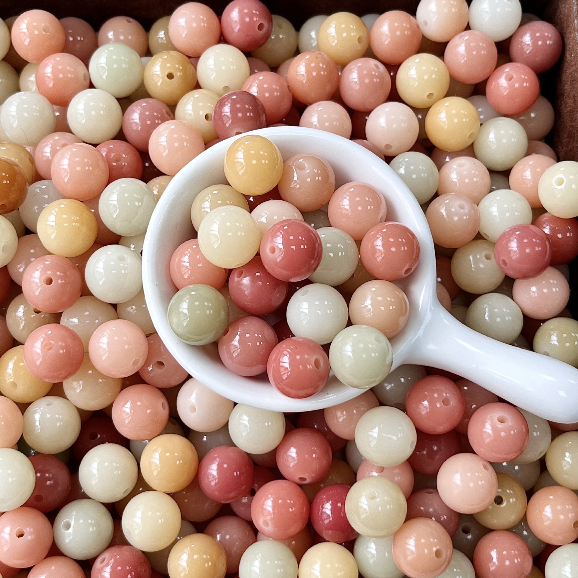 Live supply natural multi-treasure color bodhi bracelet scattered beads boutique high-throw bodhi DIY beads play bracelet