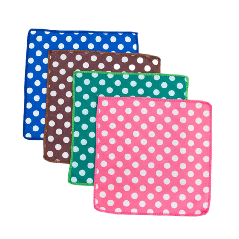 Wholesale cross-border towel household printing microfiber kitchen small square gift car gift small towel