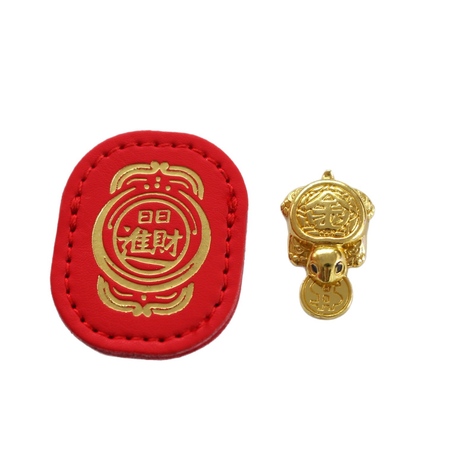 New Daqiao Fengtian Palace Money-Biting Turtle Wallet Money Turtle Small Golden Turtle Auspicious Ornament Leather Item Amulet for Good Luck