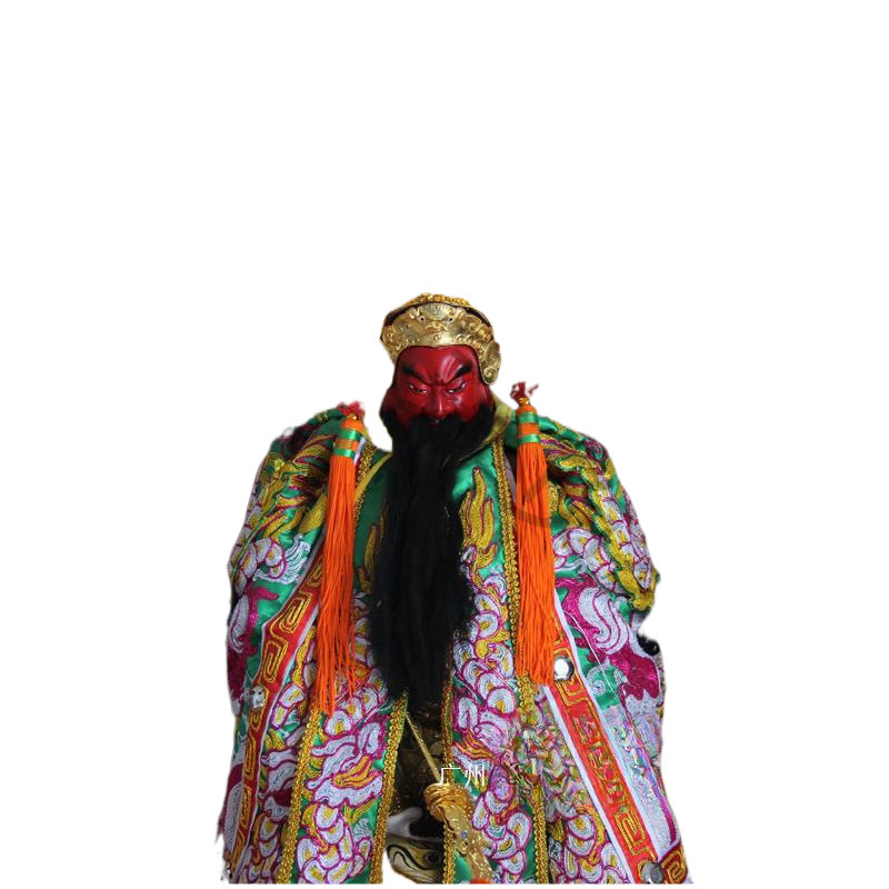 Alloy Guan Gong Hat Gold Beads Gold Diamond Guan Sheng Emperor's Hat Guan Feather Crown Gods Guan Di Helmet