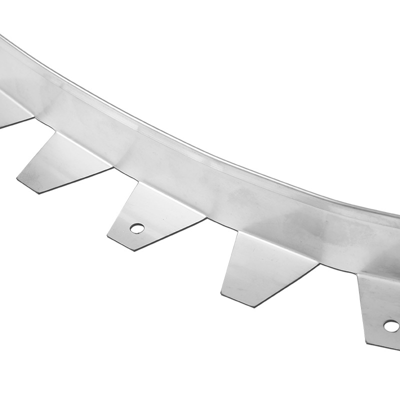 Stainless Steel Lawn Edge Strip Garden Retaining Board Partition Park Curved Edge Strip Stainless Steel Grass and Stone Isolation Belt