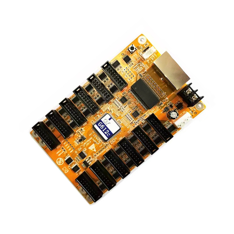 Kastar G612C/R12 New Gold Card Receiving Card 12 Ports with 90,000 Dots 32 Scan Full Color Led Display