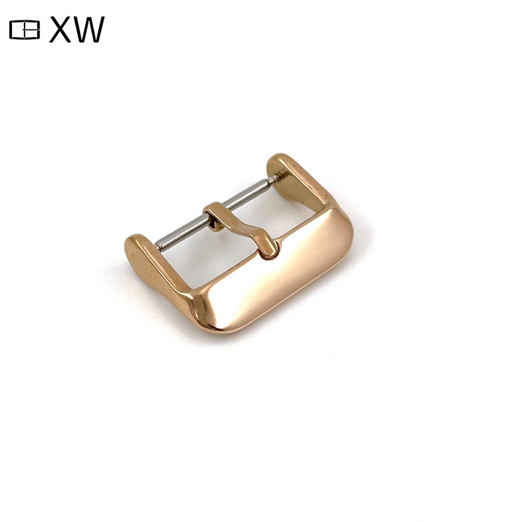 Silicone strap buckle manufacturer 2.0 thick 304/201 stainless steel square buckle vacuum plating smart watch buckle belt buckle