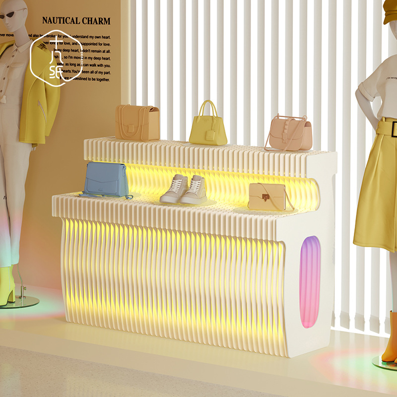 Восемнадцать бумажный стенд Наканадзима стол для демонстрации декоративный выставочный шкаф коммерческий складной мобильный стенд